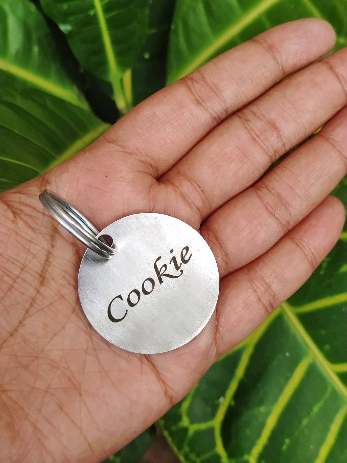 Personalised Pet Name Tag - Round
